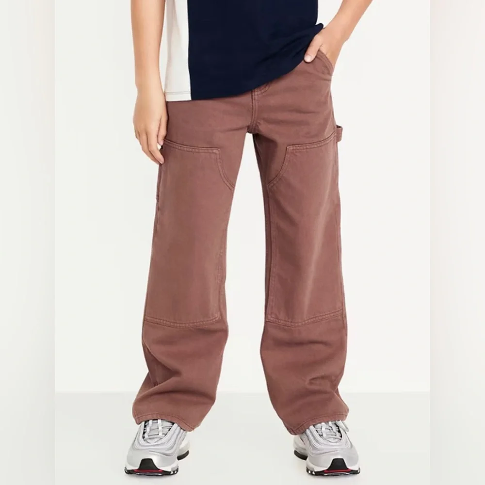 Old Navy kids baggy Brown Carpenter jeans size 14